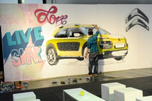 Matthew Dawn Citroen Cactus C4 Graffiti Brussels - Street Art Graffiti Belgium